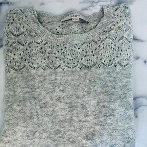 LOFT Women's XL Pointelle Stitch Sweater